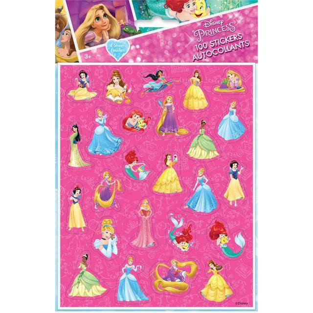 Disney Princess Sticker Sheets - Assorted Designs  4 Pcs