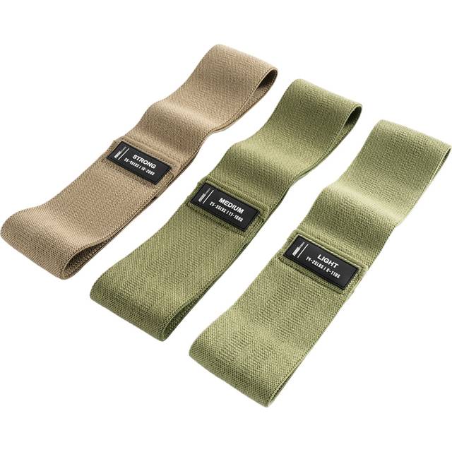 Phoenix Fitness Pastel Green Fabric Resistance Band 3 Pack - Multi - 22 x 6 x 9cm