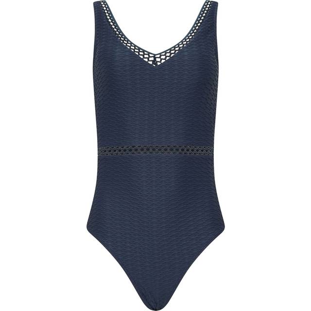 Lts Tall Navy Blue Textured Swimsuit 12 Lts | Tall Women's Swimsuits