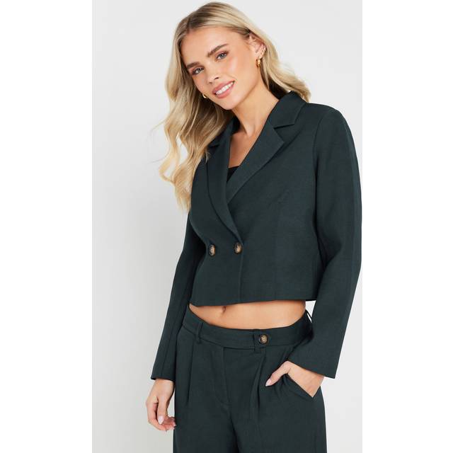 Pixiegirl Navy Blue Tailored Cropped Blazer 6 Pixiegirl | Petite Women's Blazers