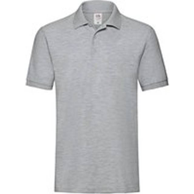 (XXL, Amber Heather) Fruit of the Loom Mens Premium Pique Polo Shirt