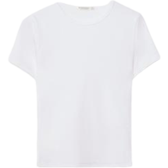 Stradivarius Slim fit basic t-shirt White M