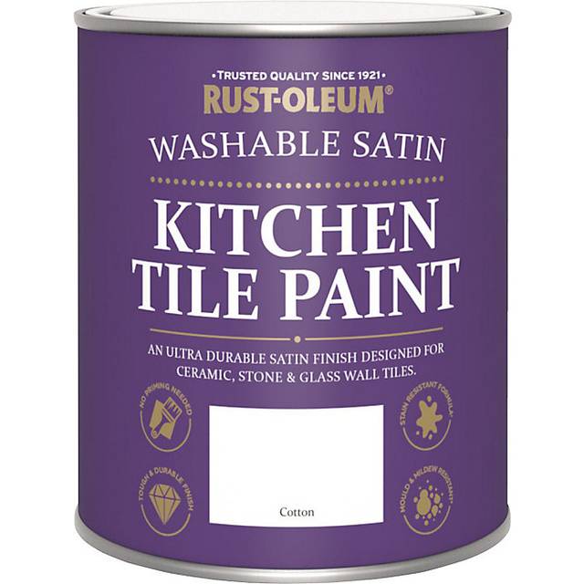 Rust-oleum Ro Kitchen Tile Paint Cotton Satin 750Ml, White