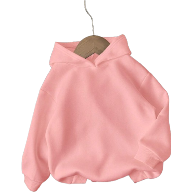 SHEIN Young Girls Casual Comfortable Loose Fit Hooded Long Sleeve Knit Sweatshirt, Suitable For Autumn/Winter
