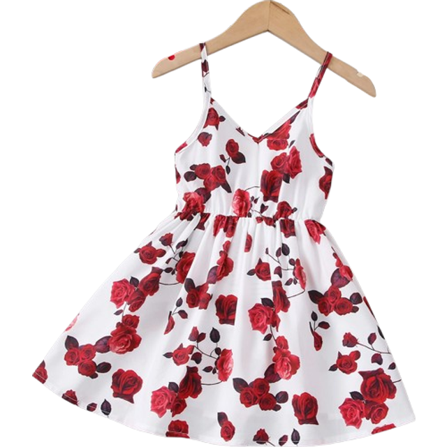 SHEIN Young Girl Floral Print Cami Dress