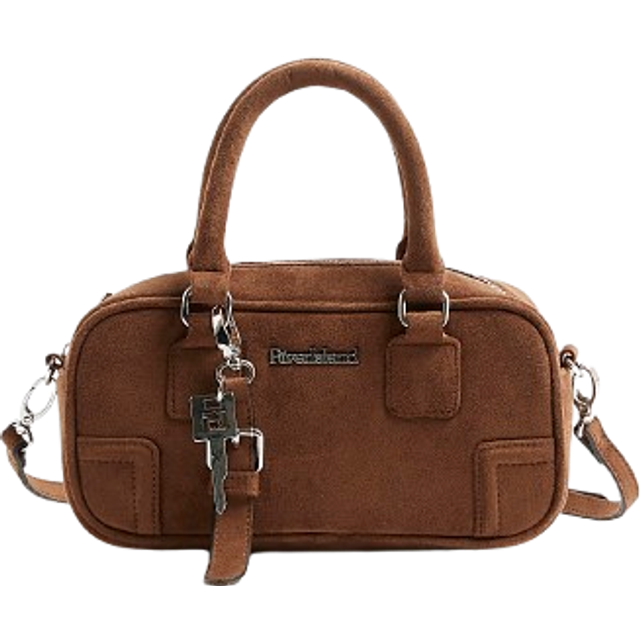 River Island Womens Brown Faux Suede Cross Body Bag - One Size
