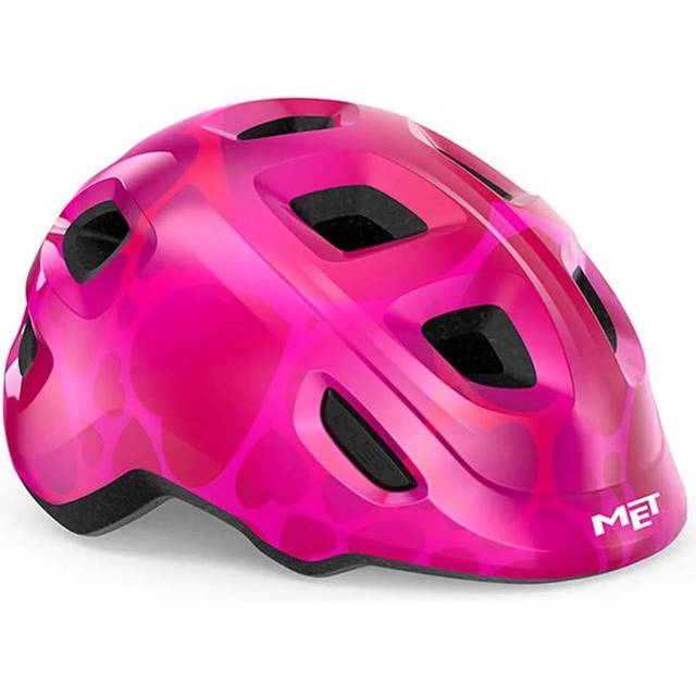 MET Hooray Kids Helmet - XS Hearts Glossy - Pink