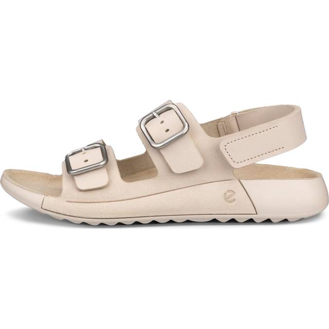 ECCO Cozmo W - Sandale en nubuck deux brides pour femme - Beige - Size: 37 (UK 4.5)