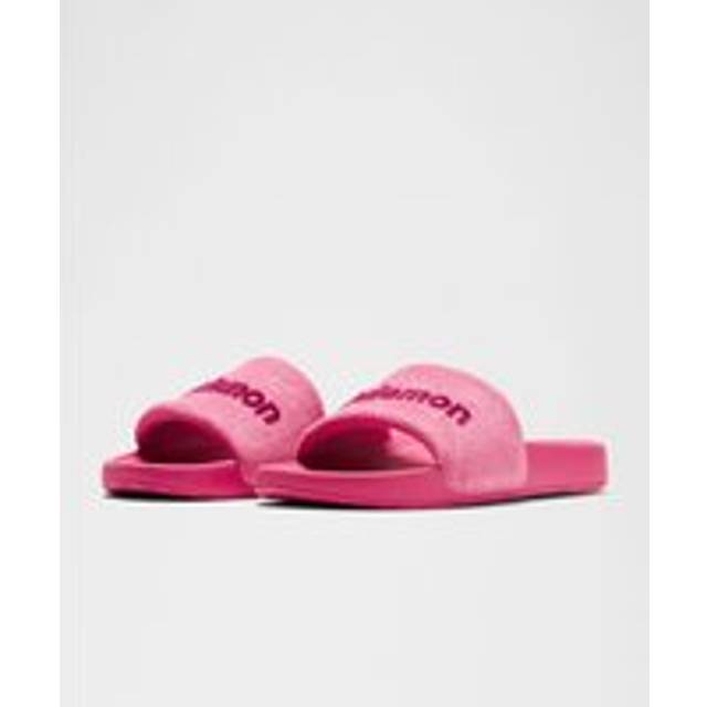 lululemon – Women's Restfeel Terry Slides – Color Purple – Size 10 - Raspberry Coulis/Ripened Raspberry - 6
