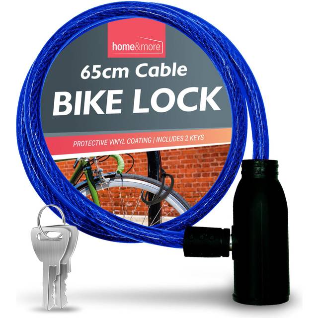 TEMU Bike Lock Cable With Keys | 650mm Heavy Duty Bicycle Security Chain