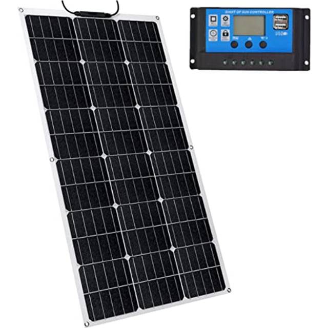 Flexibel solpanel 400 watt 18 volt monokristallin semi-flexibel böjbar mono off-grid laddare för marin husbil hytt skåpbil ojämna ytor,400W