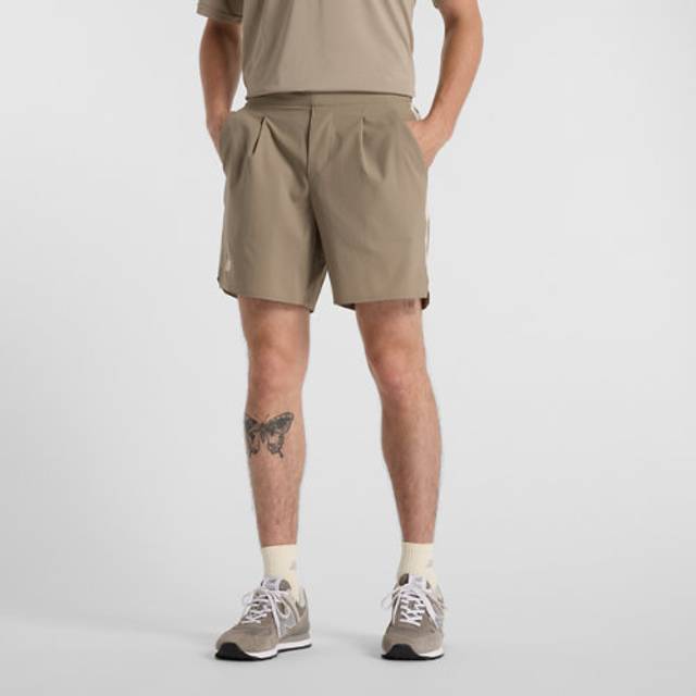 New Balance Men's Tournament Short in Beige Polywoven, size Medium