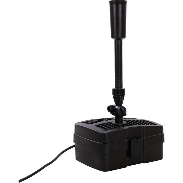 AquaForte GFU-5005 fontän pump + 5 W UV-C, effekt 38 W, Max, höjd 2 meter, Max, flöde 2 m3 per timme, Max, dammstorlek 2,5 m3, anslutning 13/19/25 mm, klart vatten