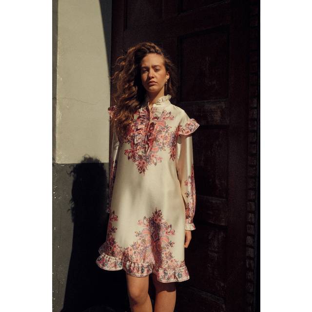 Noella Reno Ruby Ruffle Dress Drusella Print
