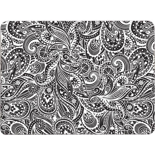 Premier Housewares paisley set med 4 bordstabletter, kork