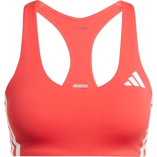 Sports bra adidas Adizero Run Medium - Rouge