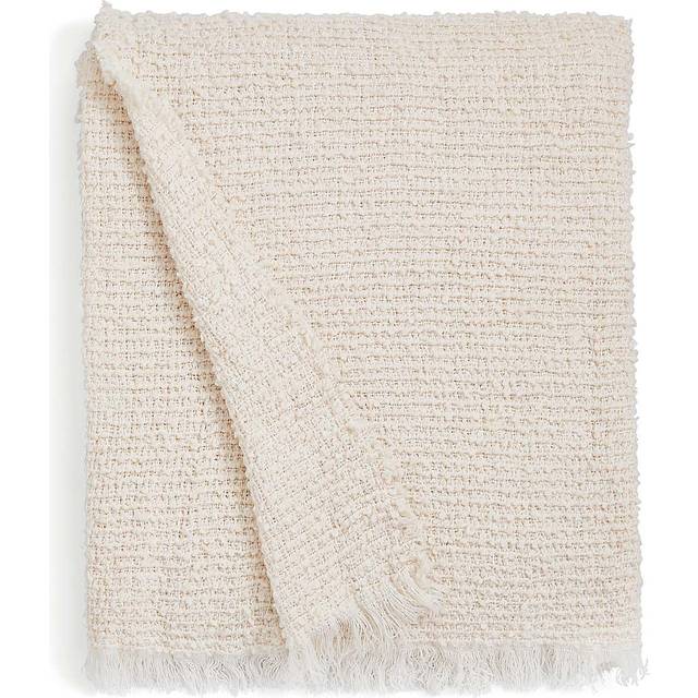 Churchgate Kibworth Boucle Throw Blanket 130x180cm - Ivory