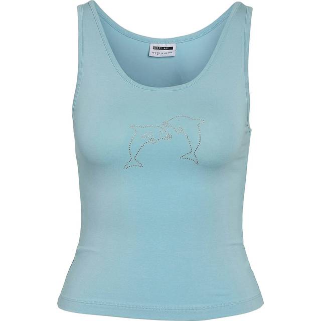 NOISY MAY Nmjudy S/L Stone Top Jrs Fwd |Blå |L