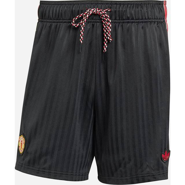 adidas Originals – Manchester United – Terrace Icons – Svarta shorts-Svart/a