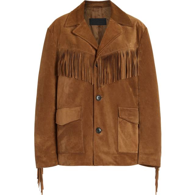 Maelle Suede Fringe Jacket - MARTORA - Medium