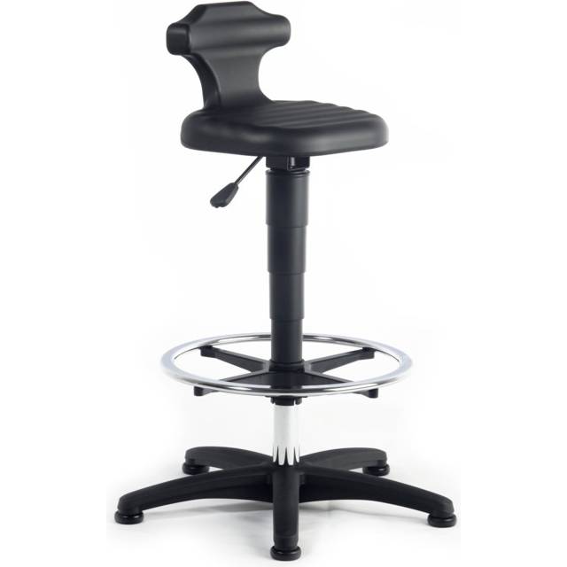 Sitz-/Stehstuhl Flex Integralschaum, Sitz-H.510-780mm m.Fußring BIMOS