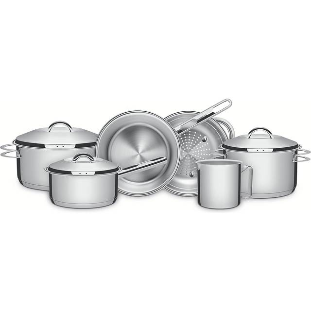 Tramontina Stainless Steel 6-Piece Cookware Set, Silver