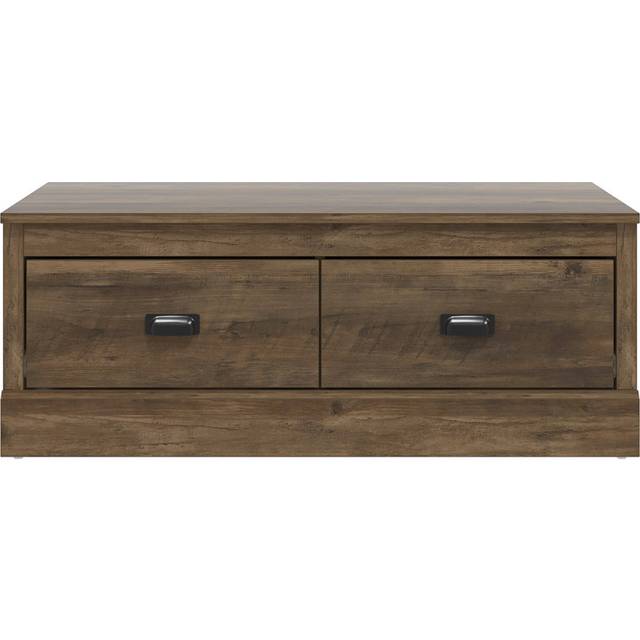Bristol Coffee Table with Storage - Knotty Oak (36cm H X 93cm W X 52.5cm D)