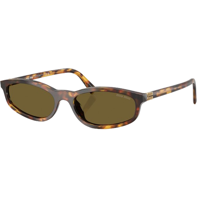 Miu Miu Woman MU A06S  14L09Z Sunglasses Acetate Turtle Brown Geometric Normal