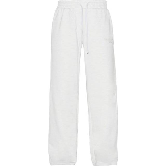 PRETTYLITTLETHING Ash Grey Premium Embroidered Oversized Wide Leg Joggers, Ash Grey - S