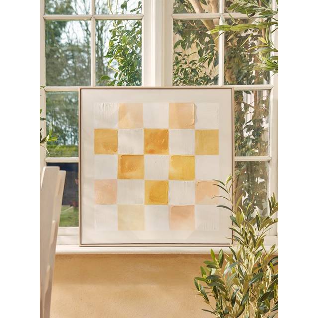 Framed Chequered Canvas