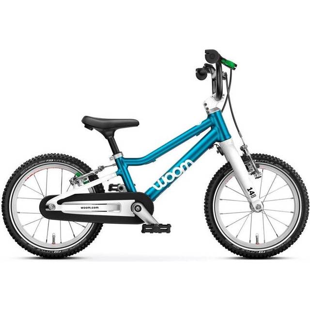 Woom GO 2 14" -Metallic Blue Børnecykel - Børnecykel cykel - Babyhelp.dk