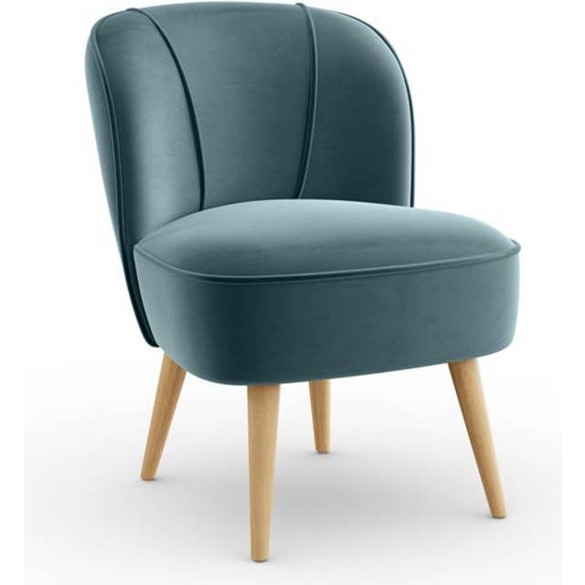 Elsie Velvet Cocktail Chair - Pacific Blue