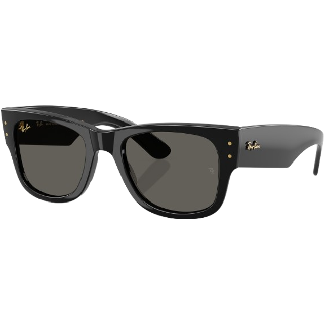 Ray - Ban Unisex RB0840S MEGA WAYFARER 6826J5 Solglasögon Acetat Svart Grå Fyrkantig Normal