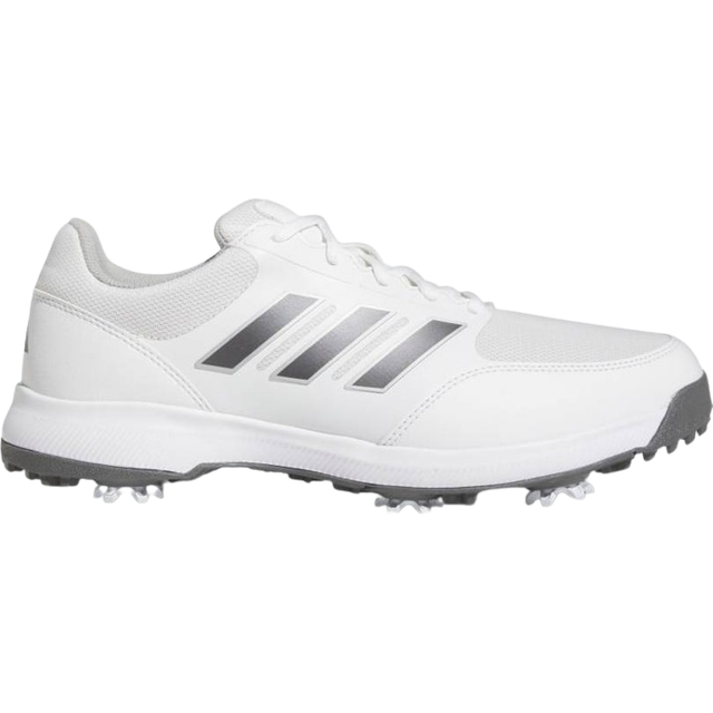 adidas För Män Tech Response 3.0 Wide Golf Shoes, Cloud White/Dark Silver Metallic, 44 EU