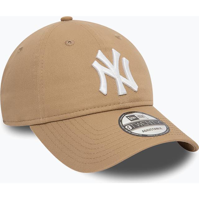New Era - MLB Beige unconstructed Keps - New York Yankees League Essential 9TWENTY Camel/White Dad Cap @ Hatstore