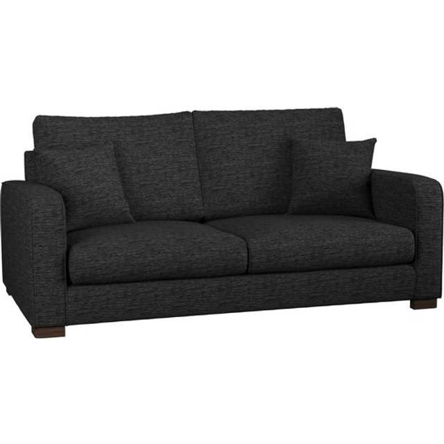 Carson Deep Sit Vivalife Stain-Resistant Fabric 3 Seater Sofa - Viva Life Graphite