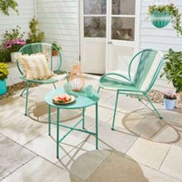Santorini 2 Seater Bistro Set - Jade Mist