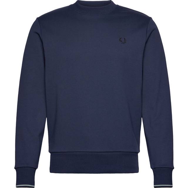 Men's Fred Perry Mens Crew Neck Sweatshirt - Tennis Blue - Size: L - tennis blue