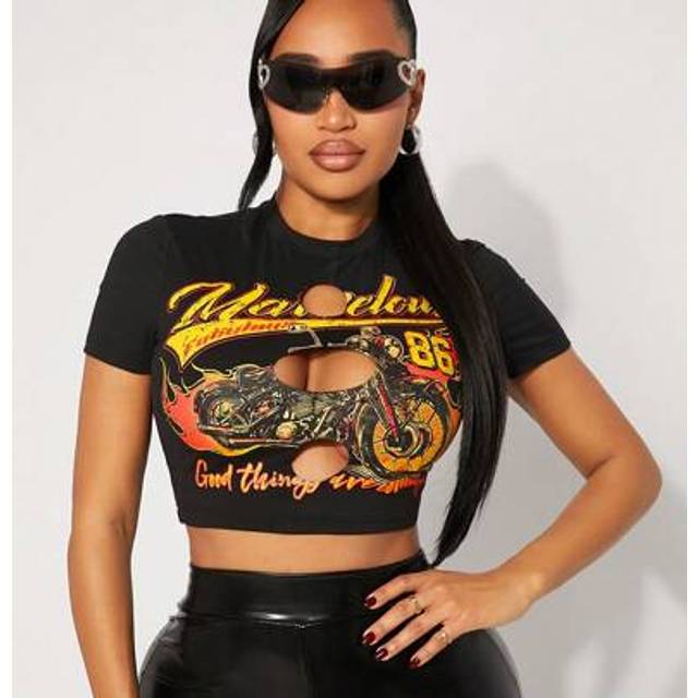 Vår/sommar Rockmusikfestival Gata Fritidskläder med västerländskt kläder med svart hög stretchstickat, hett motorcykeltryck Kortärmad tight T-shirt to (L,M,S,XL,XS,XXL,XXS,XXXL,XXXXL)