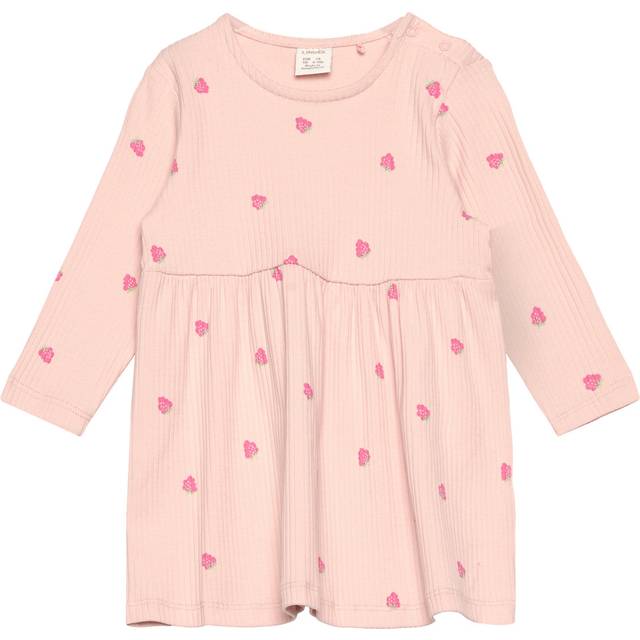 LINDEX Dress Raspberry Rib |Rosa |68