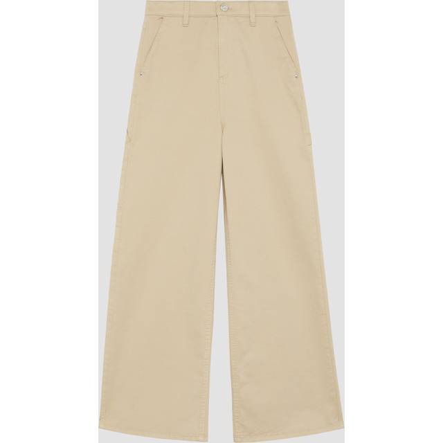 Twill-Hose / Regular Fit / High Rise / Wide Leg