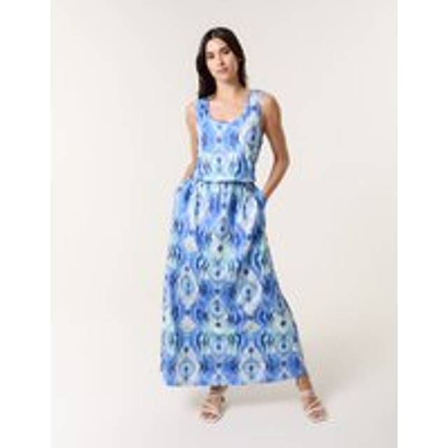 Blue Vanilla Blue Bubble Hem Maxi Dress - l/xl