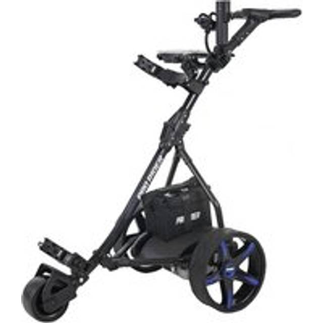 PRO RIDER 36 Hole Electric Golf Trolley - Black & Blue, Black,Blue