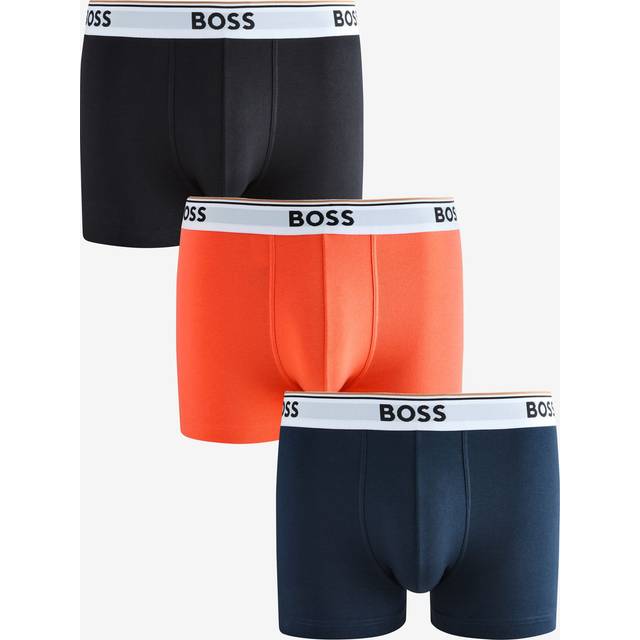 BOSS for man. 50531684 Set of 3 multicoloured logo boxer shorts with waistband (S), Homewear, Multicolor, Cotton