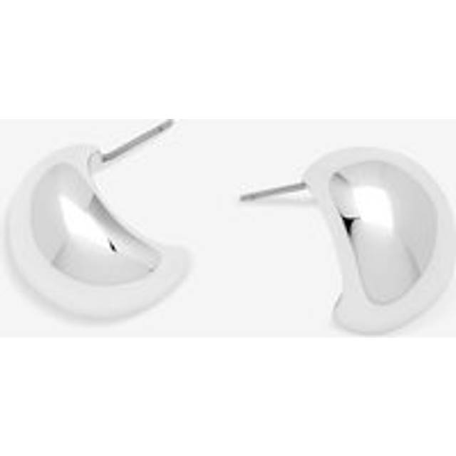 Jon Richard Jon Richard Silver Plated Dome Earrings