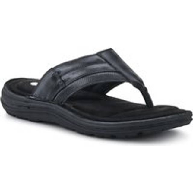 Leather Toe Post Sandals - AATRA41007 / 326 942 - Black