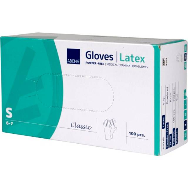 Latexhandske puderfri S 100/fp