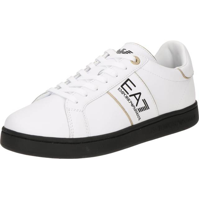 EA7 for woman. X8X102_XK346 Leather SneakersClassic white (38), Flat, Laces, Casual
