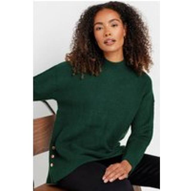 M&Co Premium Teal Green Funnel Neck Jumper 10-12 M&Co Womens