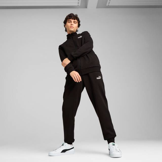 Men's Puma Essentials Sweat Suit, Black, Size S, Clothing